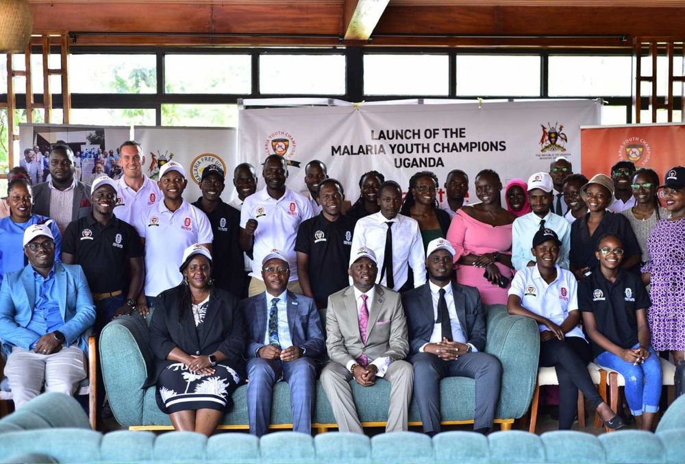 Guests, partners and youth champions at the launch of Malaria Youth Champions Uganda